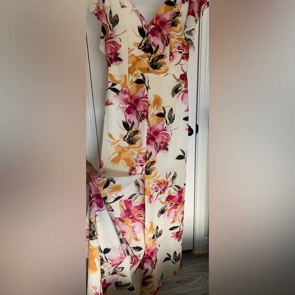 A.Byer White Floral Maxi Dress - Picture 6 of 8